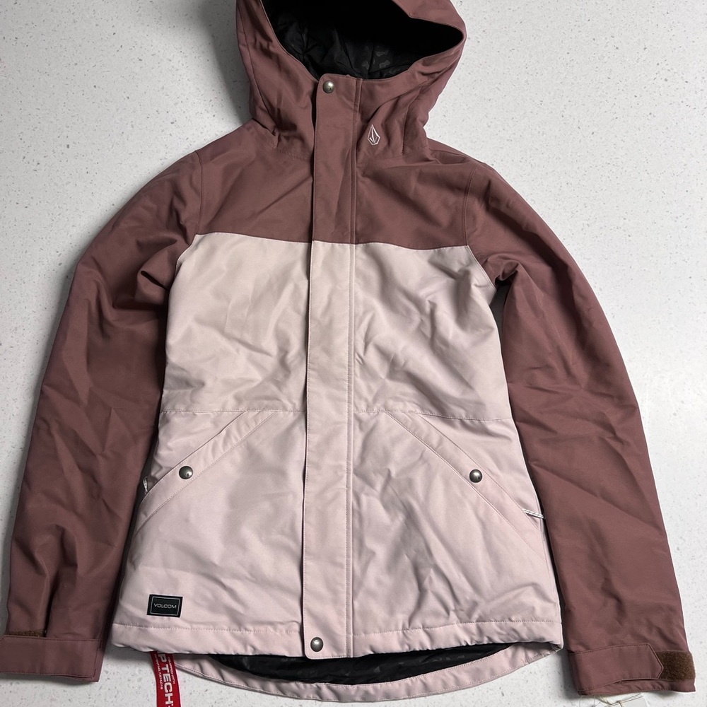 Volcom Bolt Insulated ski/snowboard faded pink jacket. Junior/Women’s XS. NWT